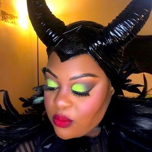 COPY - Disney Villain Halloween Costume Maleficent head piece and feather collar